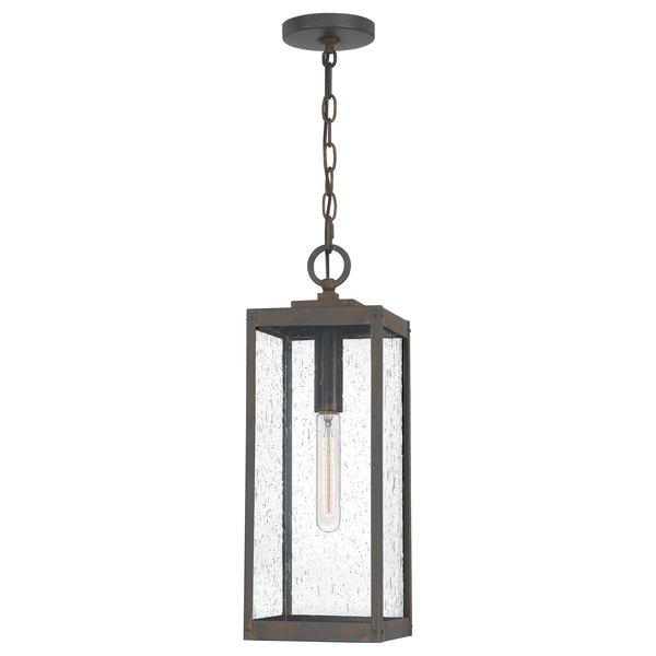 Quoizel Westover 1-Light Industrial Bronze Outdoor Hanging Lantern WVR1907IZ